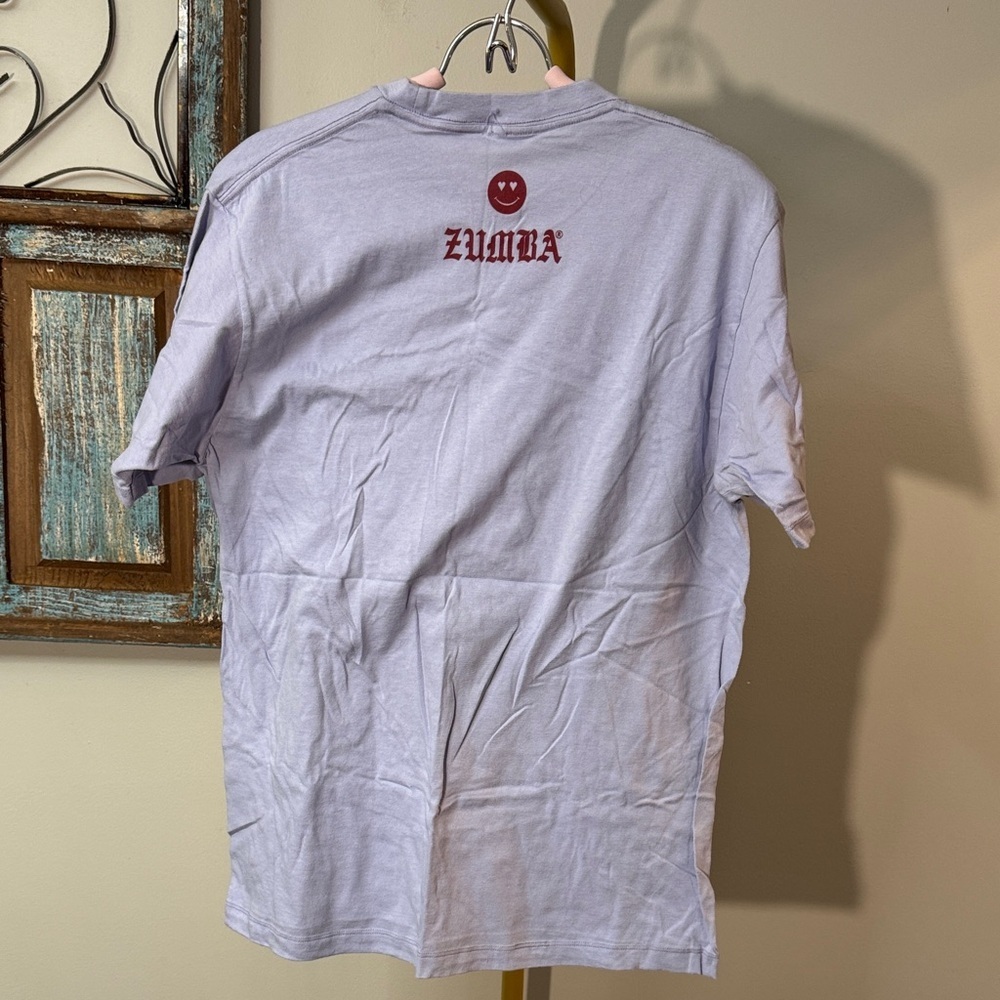 Zumba Fitness Lilac "Step Into Happy" Graphic Tee M - Picture 4 of 8